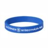 Szilikon karkötő Hübner Nyíregyháza BS logóval, felirattal